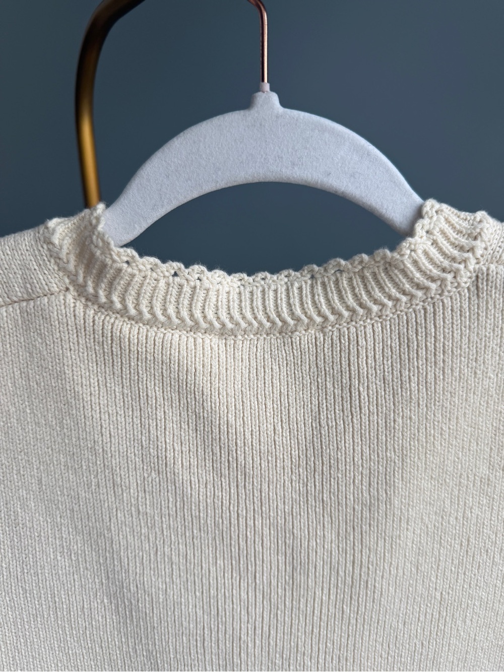 Reformation XS Catalina Cream Cotton Knit Mini Dress - Picture 6 of 16